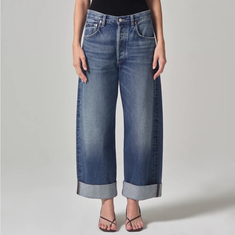 Citizens of Humanity Ayla Baggy cuffed jean in Brielle blue